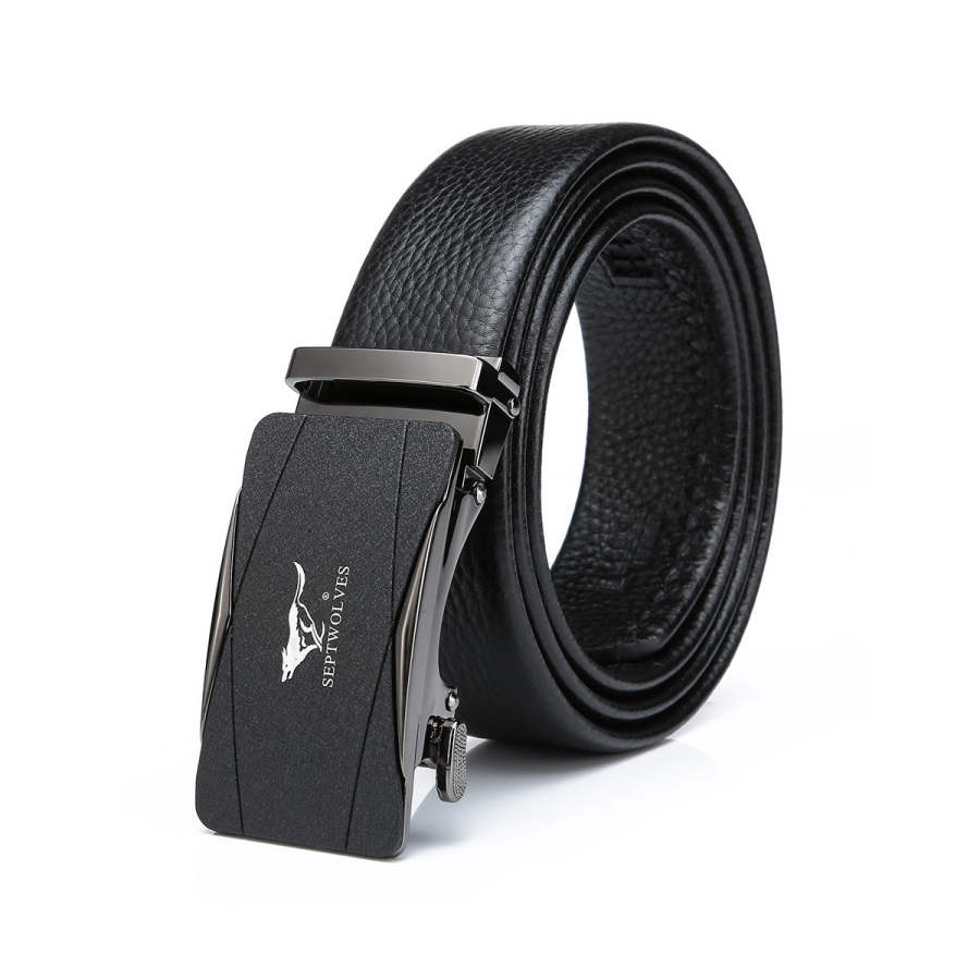 SEPTWOLVES SEPTWOLVES Cow Leather Belts Men's Width 3.5cm