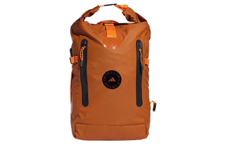 Adidas Adidas Stella McCartney Collaboration Polyurethane Backpack Women's Brown Red/Orange Yellow/Black