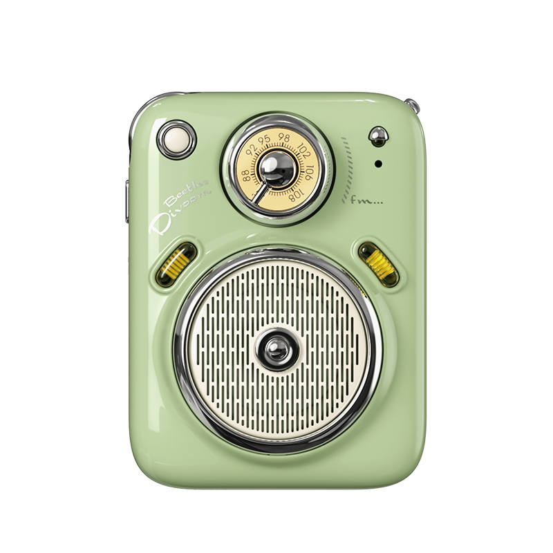 Divoom Divoom Bluetooth Speaker Beetle, Refined Miniature Mini Portable Vintage Radio Small Speaker