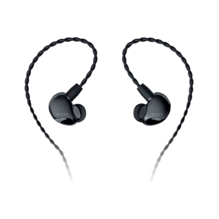 Razer Tiger Shark Monitoring Mixed Dual Drive Noise Cancellation THX Gaming Music In ear Headphones
