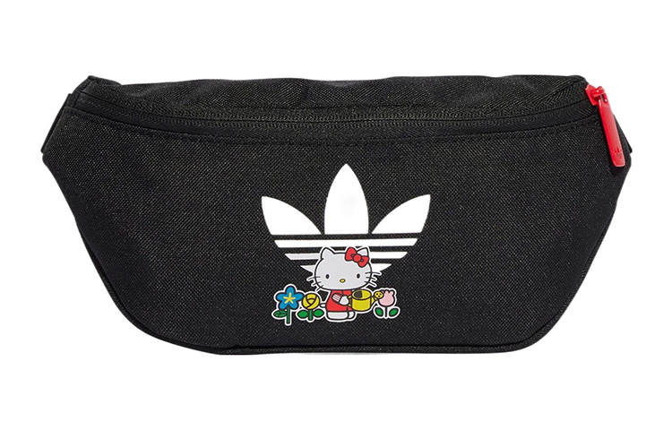 Adidas Originals Trefoil Polyester Fanny Pack Regular Unisex Black