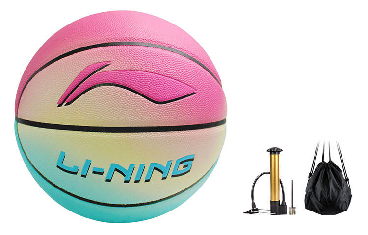 Li-Ning Li Ning Pu Basketball Multicolor Size 7 Ball Training Competition