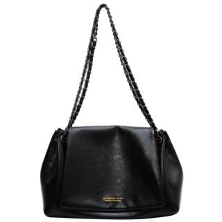 NOMK PU Leather Shoulder Bag, Crossbody Bag, Tote Shoulder Bag Large Women's Black/Brown