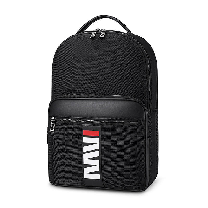 SEPTWOLVES SEPTWOLVES PU And Fabric Backpack Regular Unisex Black