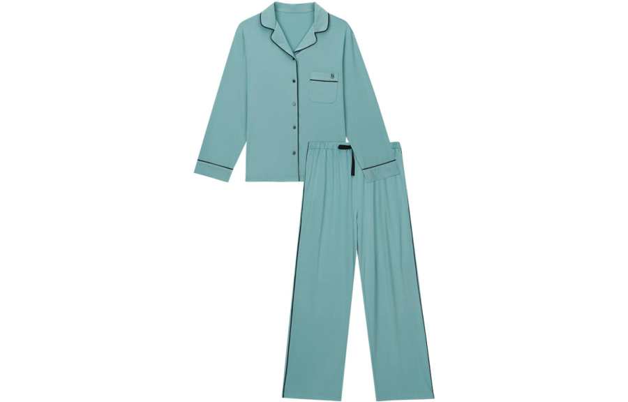 VICTORIA'S SECRET Pajama Set Women's Gray Green