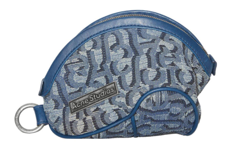 Acne Studios Acne Studios Polyamide With Polyester Clutch Extra Mini Women's Denim Blue