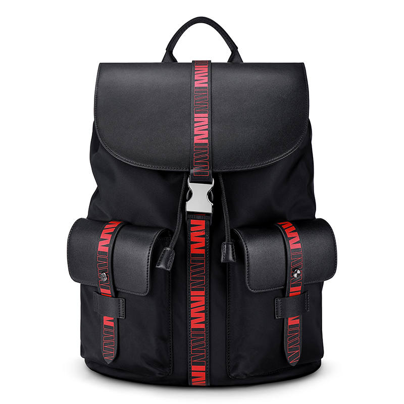 SEPTWOLVES SEPTWOLVES Fabric Backpack Regular Unisex Black