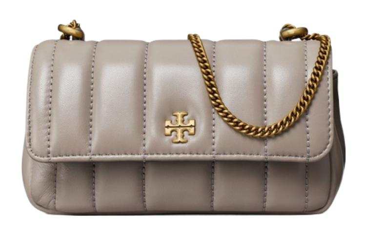 TORY BURCH Kira Sheepskin Handbag, Crossbody Bag, Shoulder Bag Mini Women's Hawk Gray