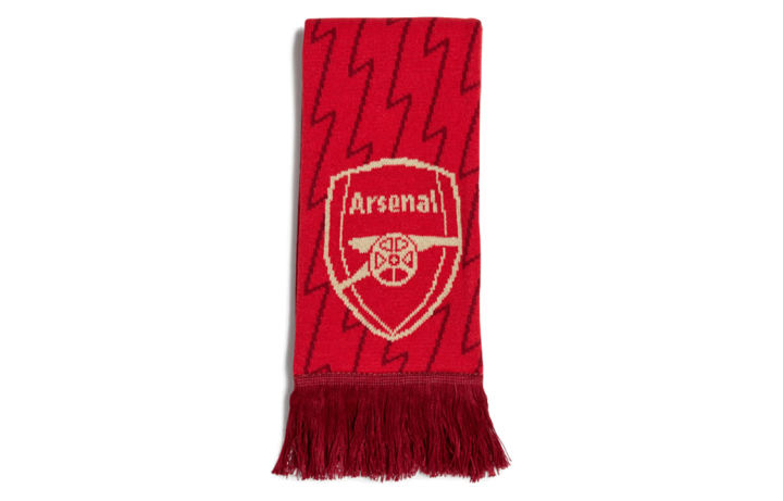 Adidas Adidas Letter Print Knit Scarves Men's Red