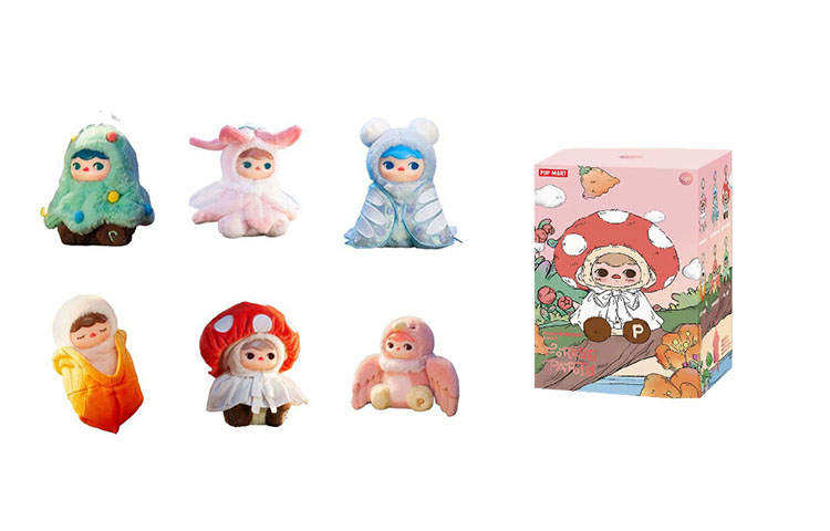 POP MART Pucky Elf Forest Party Collection, Vinyl Plush Charm, Pop Mart Amusement Park Mystery Boxes