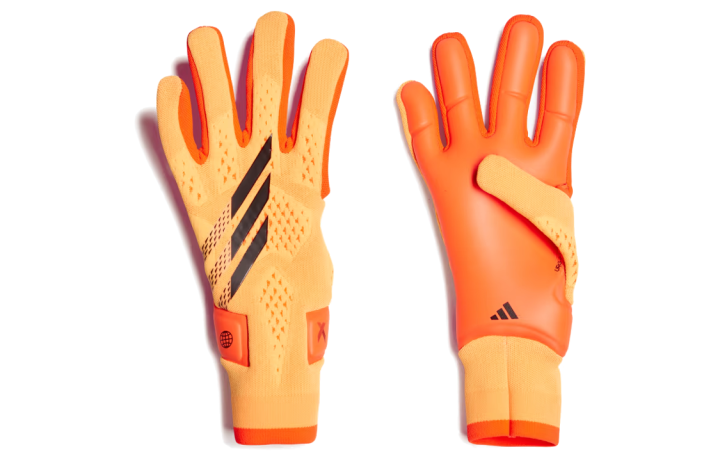 Adidas Adidas Polyester, Elastane, Nylon, Rubber Foam Sports Gloves Men's Orange