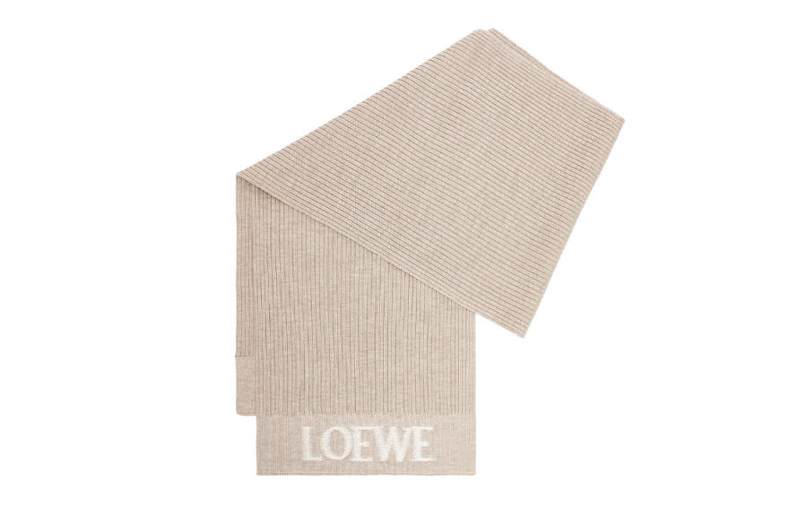 LOEWE Knit Scarves Women's Beige