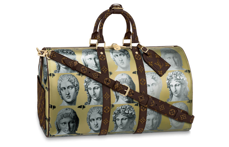 LOUIS VUITTON X Fornasetti Keepall Bandouliere 45 Gold