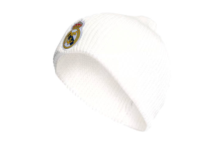 Adidas Adidas Real Madrid Knitted Fabric, Recycled Polyester Beanies Men's White