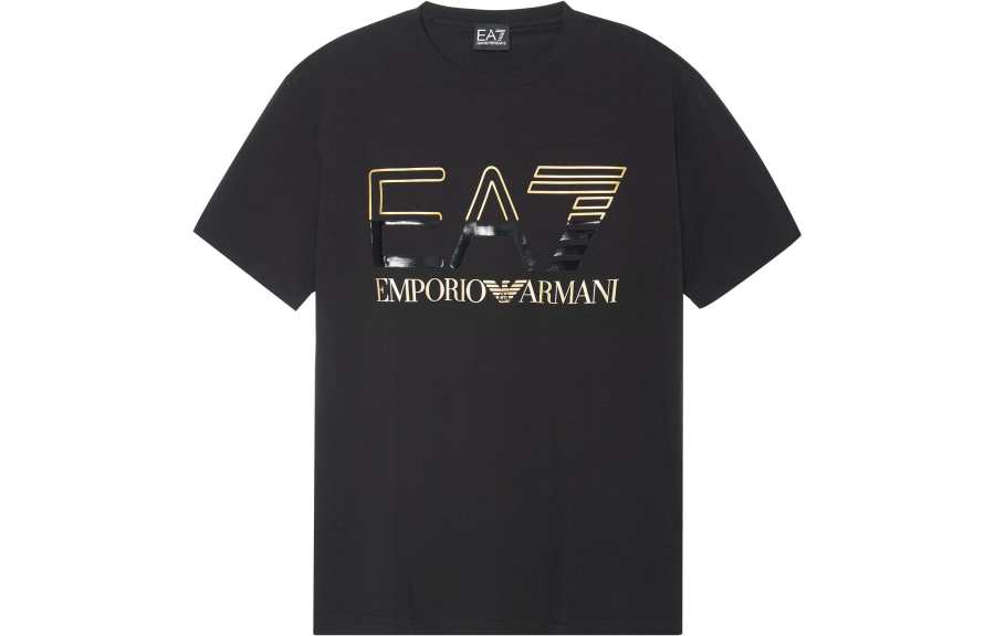 EMPORIO ARMANI T Shirt Men's Black Gold