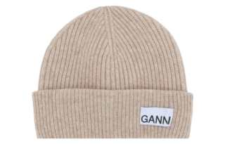 GANNI Fitted Rib Knit Beanie