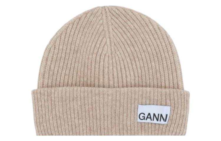 GANNI GANNI Fitted Rib Knit Beanie