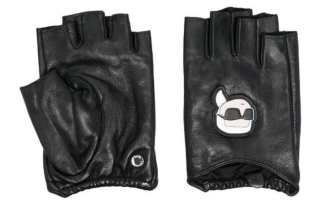 KARL LAGERFELD / Karl Lagerfeld Jeans 【Previous Season】Ikon leather fingerless gloves