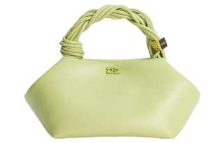 GANNI Recycled Leather Handbag Regular Women's Green