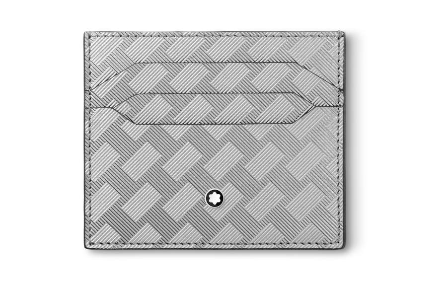 MONTBLANC MONTBLANC Fabric Card Holder Men's Dawn Silver