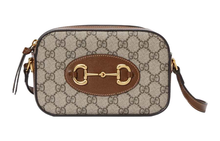 GUCCI Horsebit 1955 Canvas Crossbody Bag, Shoulder Bag Women's