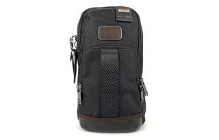 TUMI Canvas Sling Bag, Fanny Pack, Canvas Bag, Shoulder Bag, Crossbody Bag Regular Men's Black
