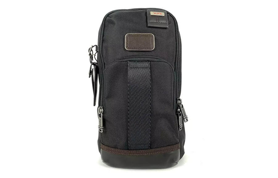 TUMI Canvas Sling Bag, Fanny Pack, Canvas Bag, Shoulder Bag, Crossbody Bag Regular Men's Black