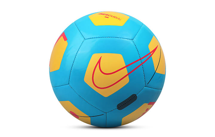 Nike Nike Size 5 Soccer Ball Synthetic Leather Machine Stitched Soccer Ball Unisex Blue Yellow