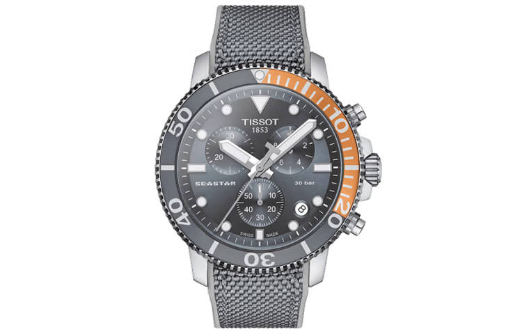 TISSOT Starfish Collection Starfish 1000 Collection Quartz Movement 300m Waterproof Men's Watches Watch 45.5mm