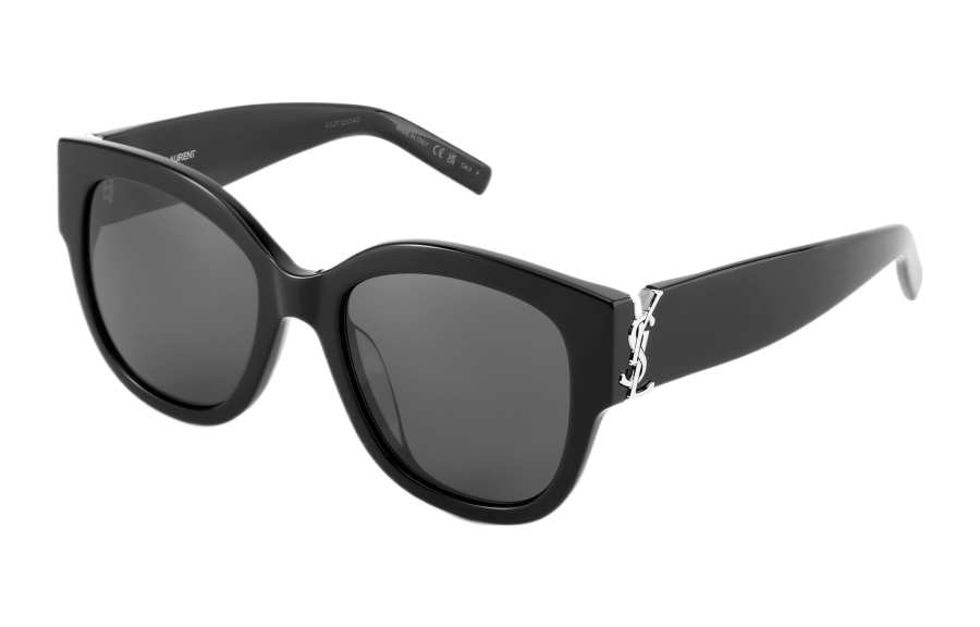 SAINT LAURENT SAINT LAURENT Eyewear Logo plaque Round frame Sunglasses