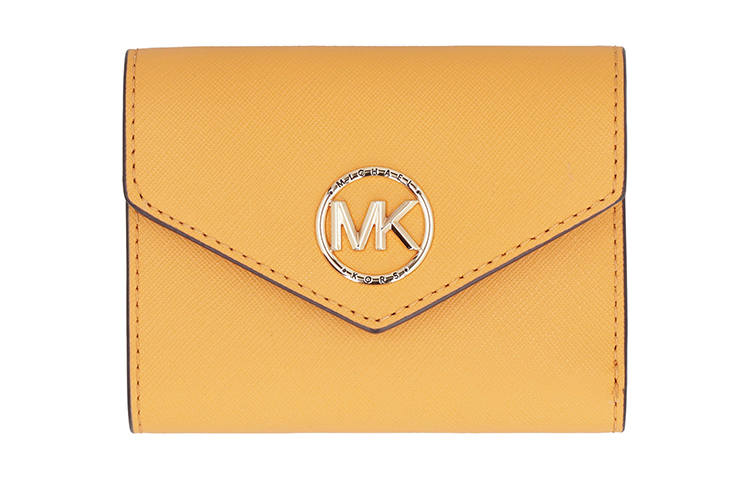 MICHAEL KORS Cow Leather Wallet Small Women's Yellow