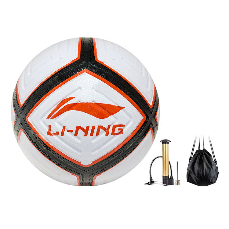Li-Ning Li Ning Size 5 Ball Soccer Ball TPU Seamless Thermal bonding Unisex White/Orange