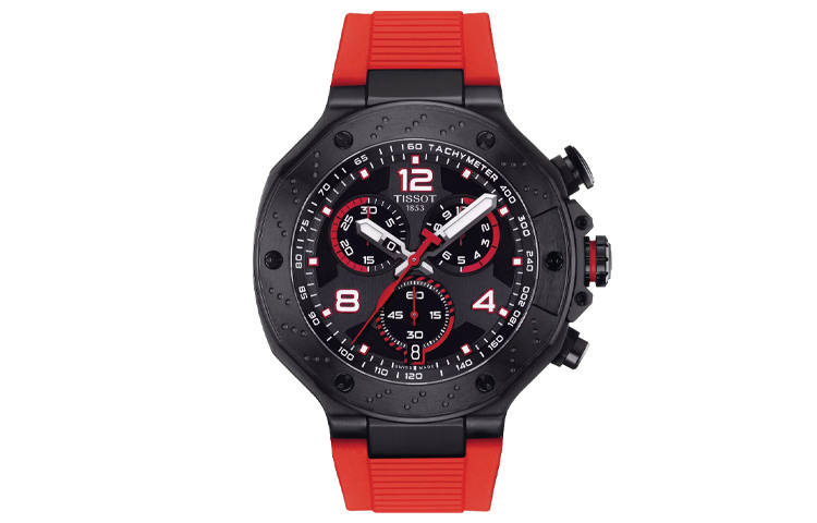 TISSOT Race Collection Quartz Movement Men's Watches Watch 45mm Black Dial