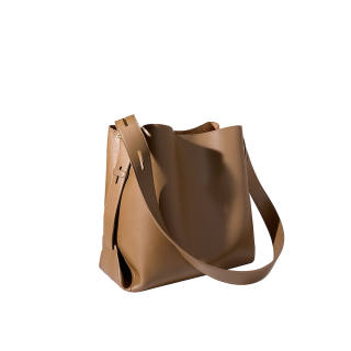 AJ AOIRJ Cow Leather Bucket Bag, Tote Bag, Shopping Bag, Shoulder Bag Women's Brown/White/Gray/Coffee/Black/Sage Green