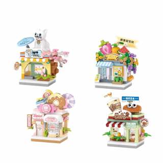 LOZ Micro Grained Street View Building Blocks 0 300pcs LOZ8601 8604