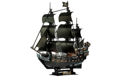 Cubicfun Annie's Revenge, Black Pearl Pirate Ship Puzzles 293pcs