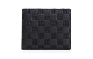 Slazenger Pu Card Holder Wallet Men's Black/Avocado Green/Brown