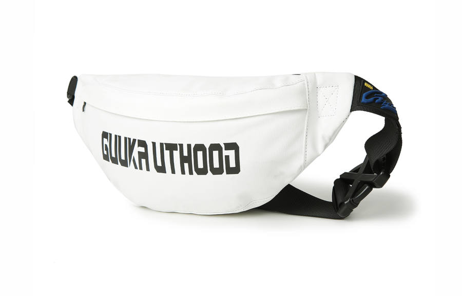 Guuka Fabric Fanny Pack, Shoulder Bag, Crossbody Bag Regular Unisex White