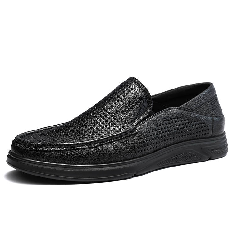 LAORENTOU Sheepskin Casual Shoes 2.2cm Men's