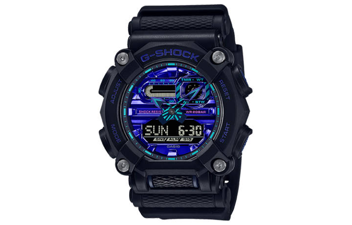 CASIO CASIO Men Liquid Crystal/Analog Dual Display Series Black Watch GA-900VB-1APR