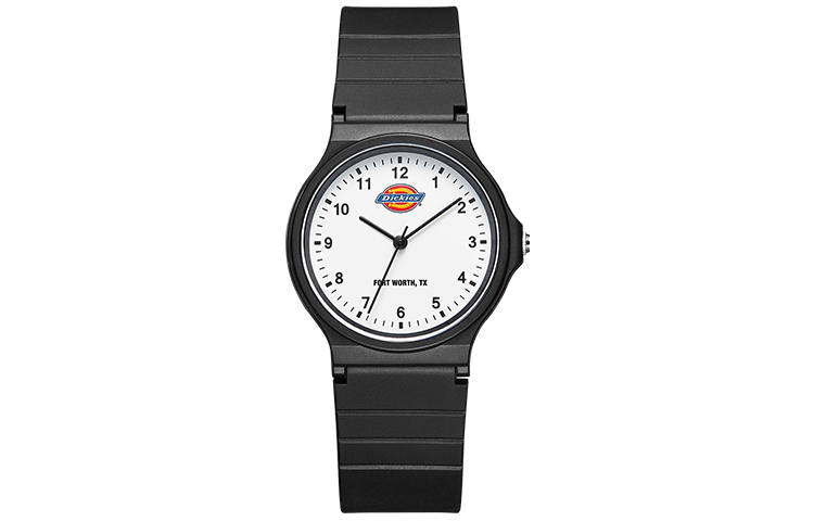 Dickies 320 Wrist Watches Quartz Movement Silicone Strap 38mm White Dial Women's Watch