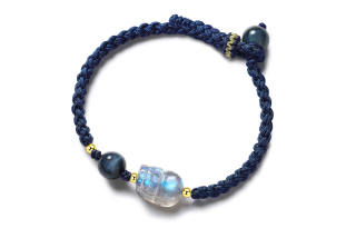 STYLEJING Crystal Bracelets Unisex Klein Blue