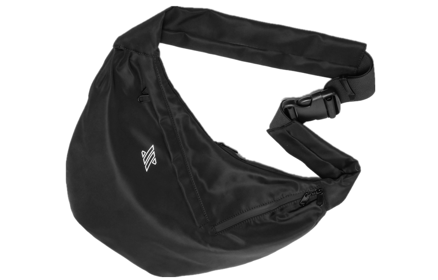 NOMK Nylon Messenger Bag Crossbody Bag Large Unisex Multicolor