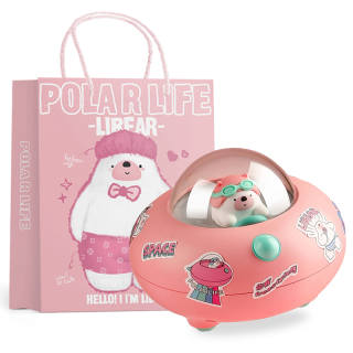 Polar Life Speakers & Audio Systems Desktop Portable, Cartoon Spaceship Night Lights Multicolor Changing Styling