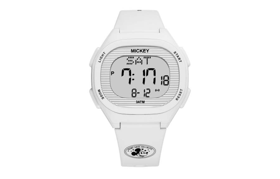 Disney Mickey Series Electronic Movement TPU Strap Watch Unisex Gray Dial