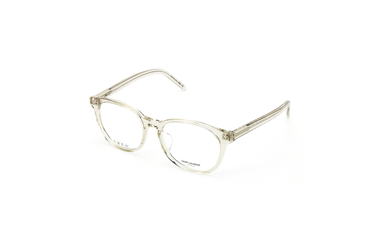 SAINT LAURENT SAINT LAURENT Plate Frame Oval Eyeglass Frames Unisex