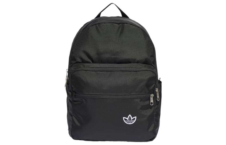 Adidas Originals Trefoil Recycled Nylon Plain Weave Backpack Regular Unisex Black