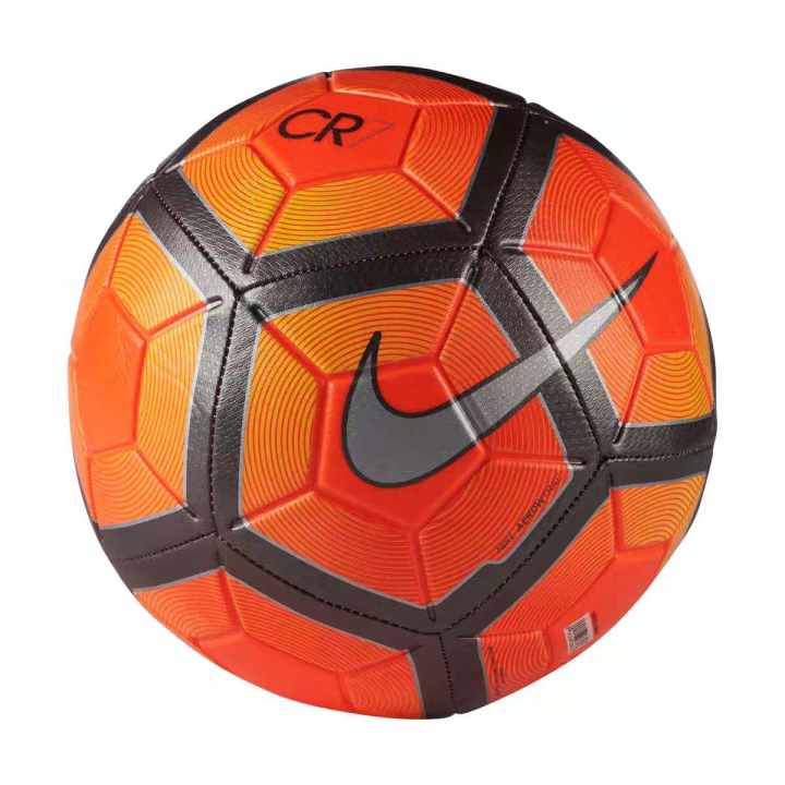 Nike Nike Size 5 Soccer Ball Rubber Unisex Dark Red Pie Orange Silver