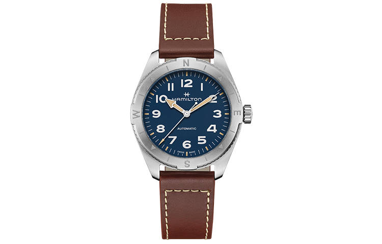 HAMILTON Khaki Field Series Automatic Mechanical Movement 100m Waterproof Men's Watches Watch Blue Dial