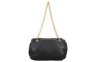 Marine Serre Leather Handbag, Shoulder Bag Women's Black